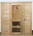 Rubin 1 massief houten sauna - 1.97 x 1.36 x 2.05 m