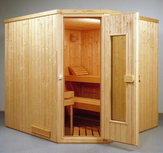 Elementsauna Classic 14 - 2,01 x 1,65 x 1,98 m - 5-hoekige sauna 