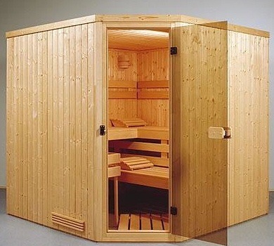 Element sauna Exclusive 13 - 2,01 x 1,39 x 1,98 m - 5 hjørner 